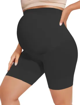 abkylie Bump Support Seamless Maternity Shapewear for Pregnancy Dress, High-Waist Underwear Mid-Thigh Panties Shorts