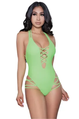 Amaya One Piece Swimsuit Lime