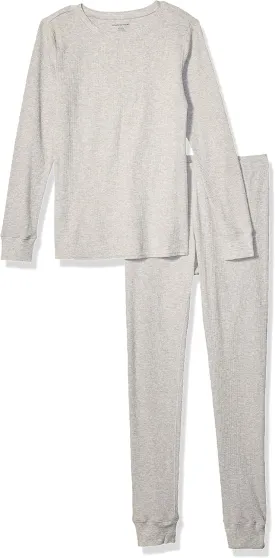 Amazon Essentials Women's Waffle Snug Fit Pajama Set, 2 Piece Long Sleeve