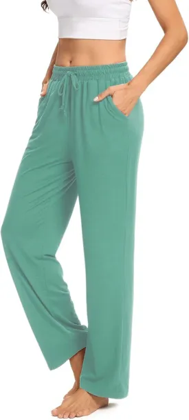 ARRIVE GUIDE Womens Yoga Sweatpants Comfy Lounge Pants with Pockets Wide Leg Loose Workout Joggers Casual Pajama Pants