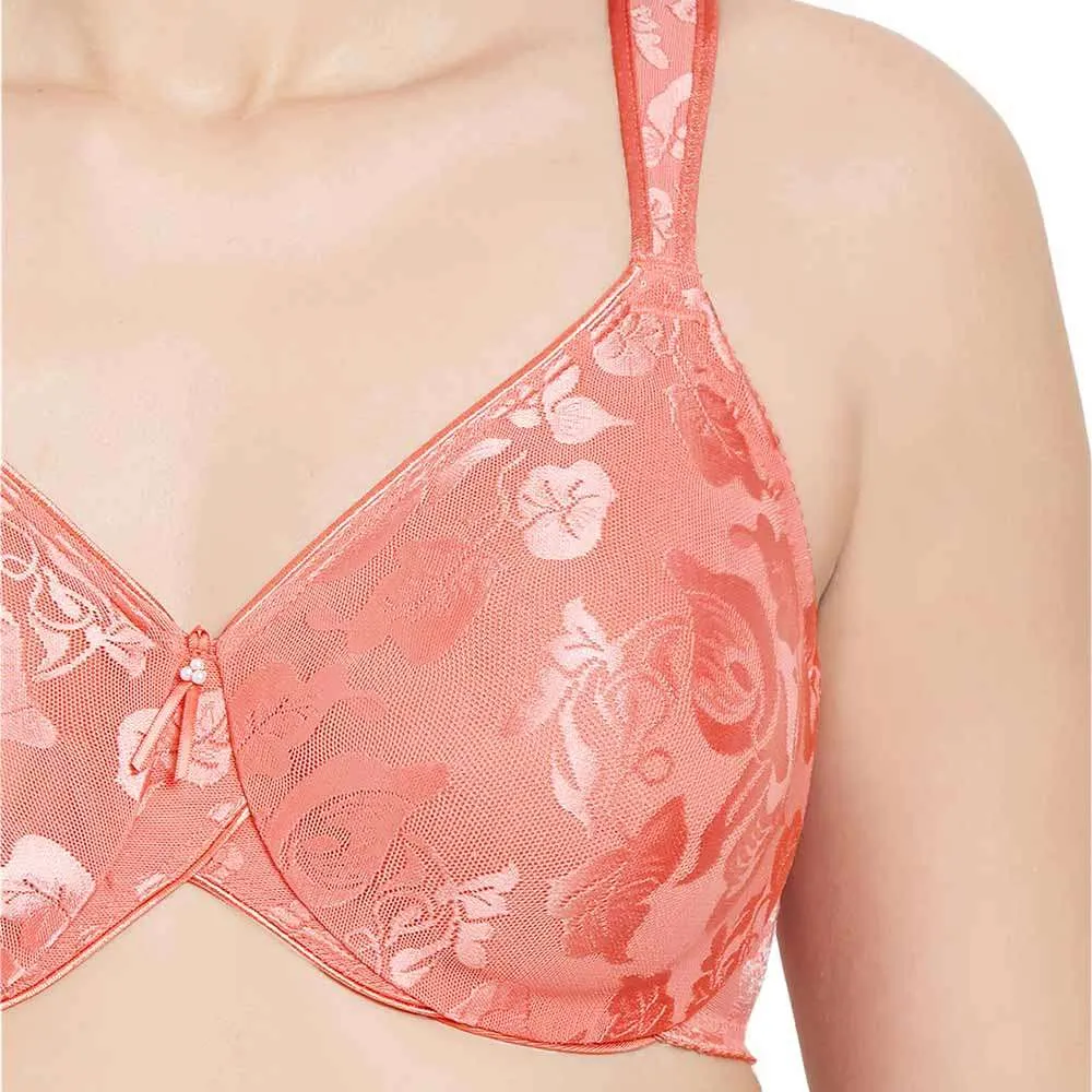 Awareness Non Padded Wired Full Coverage Full Support Plus Size Bra - Peach