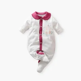 Baby clothes lace collar Footsies Cotton Long Sleeve Baby girls romper Infant pajamas 0-3M 19847458