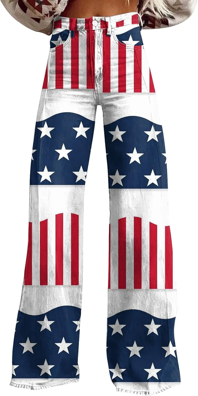 Baggy Jeans for Women 2025 Trendy Wide Leg Boyfriend Pants Y2k Streetwear Hippie Clothes Denim Outfit Western Wear