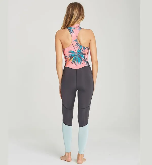 Billabong Womens Salty Jane Sleeveless 2mm Full Wetsuit  - Coral