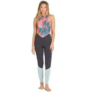Billabong Womens Salty Jane Sleeveless 2mm Full Wetsuit  - Coral