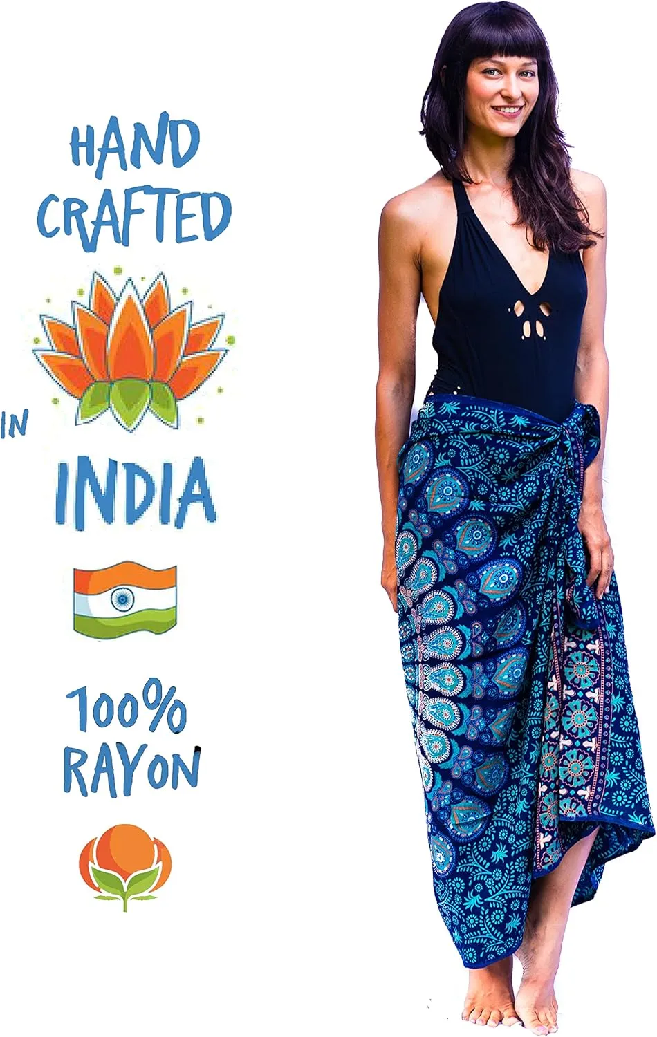 Boho Chic Pareo - Mandala Pareo - Bikini Swimsuit Cover Up - Beach Dress - Wrap