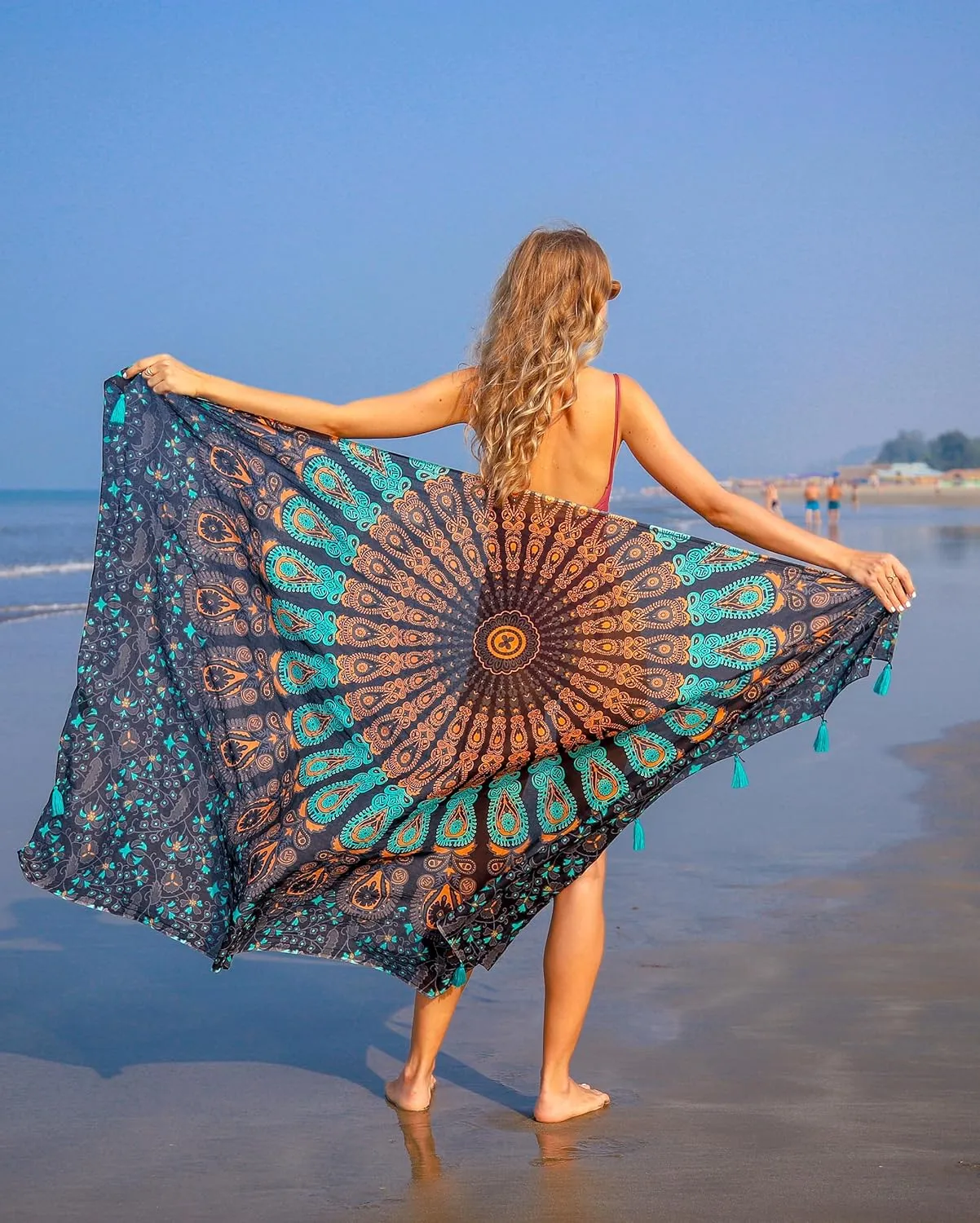 Boho Chic Pareo - Mandala Pareo - Bikini Swimsuit Cover Up - Beach Dress - Wrap