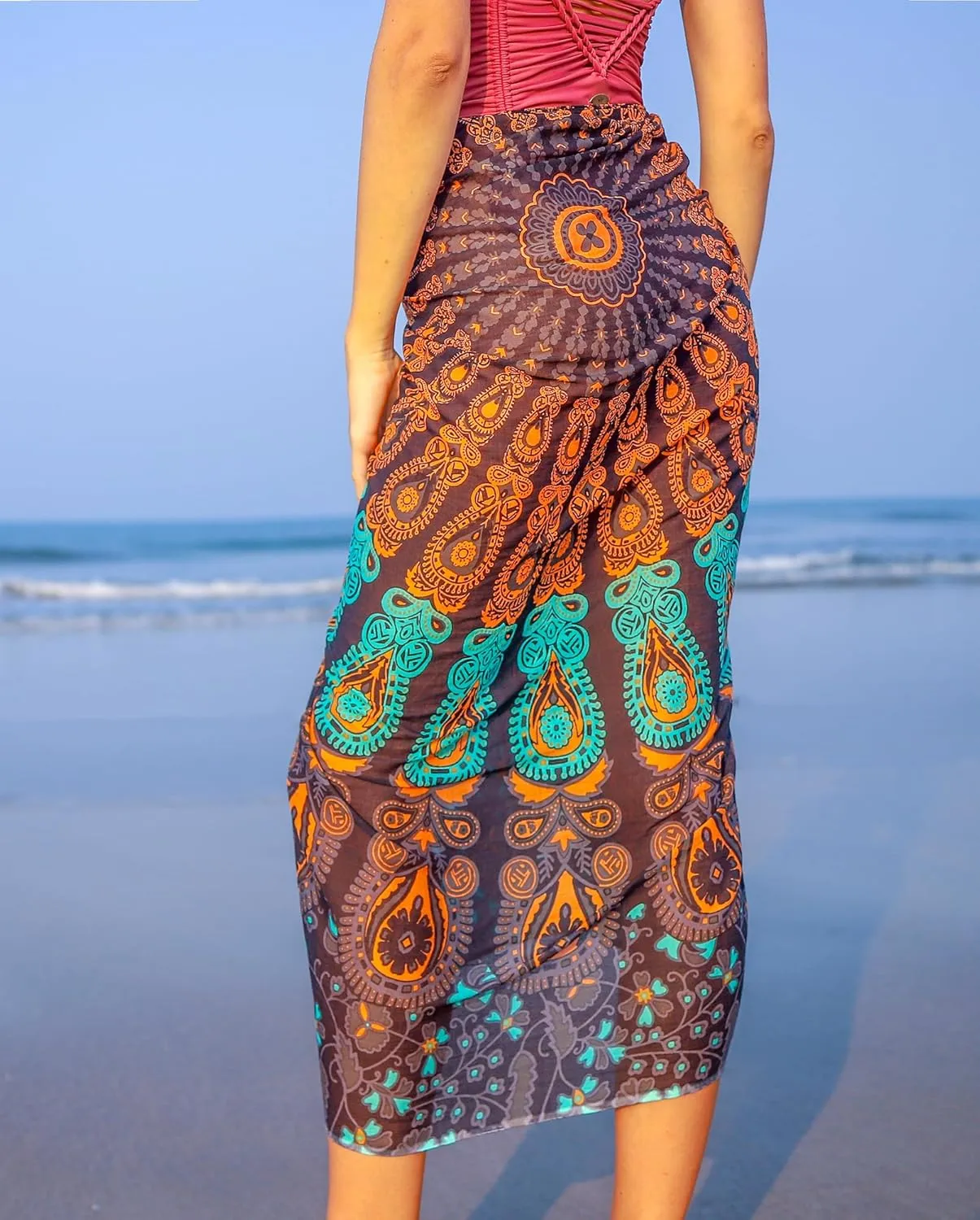 Boho Chic Pareo - Mandala Pareo - Bikini Swimsuit Cover Up - Beach Dress - Wrap