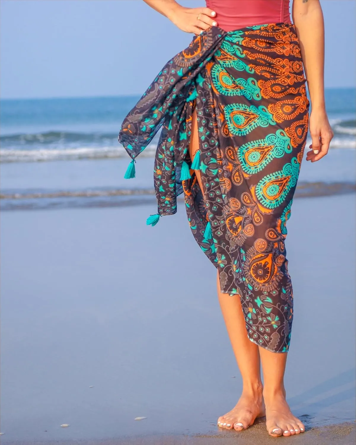 Boho Chic Pareo - Mandala Pareo - Bikini Swimsuit Cover Up - Beach Dress - Wrap