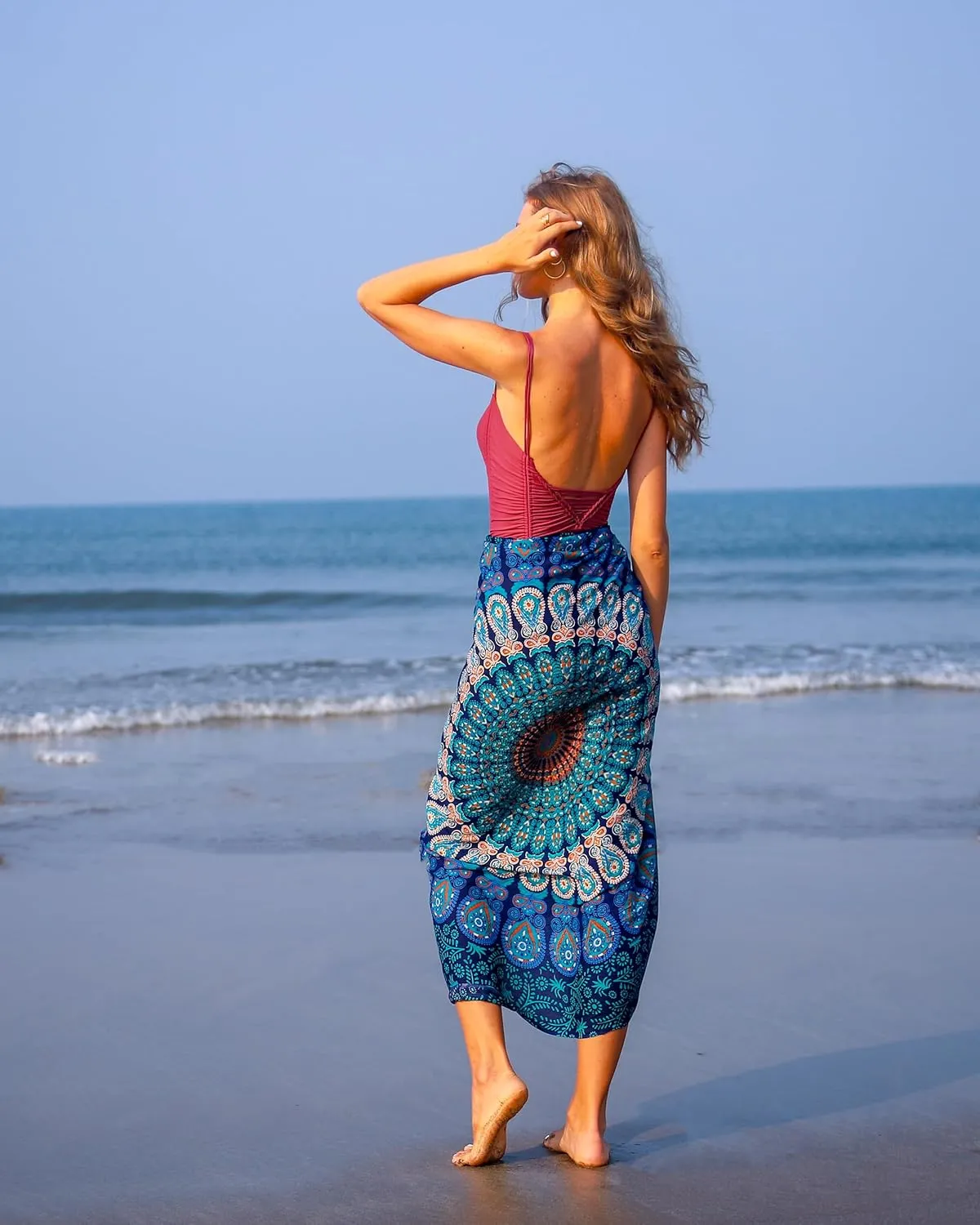 Boho Chic Pareo - Mandala Pareo - Bikini Swimsuit Cover Up - Beach Dress - Wrap