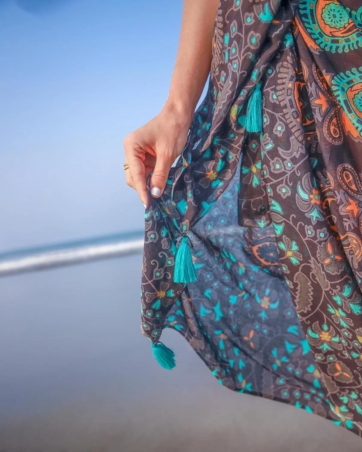 Boho Chic Pareo - Mandala Pareo - Bikini Swimsuit Cover Up - Beach Dress - Wrap
