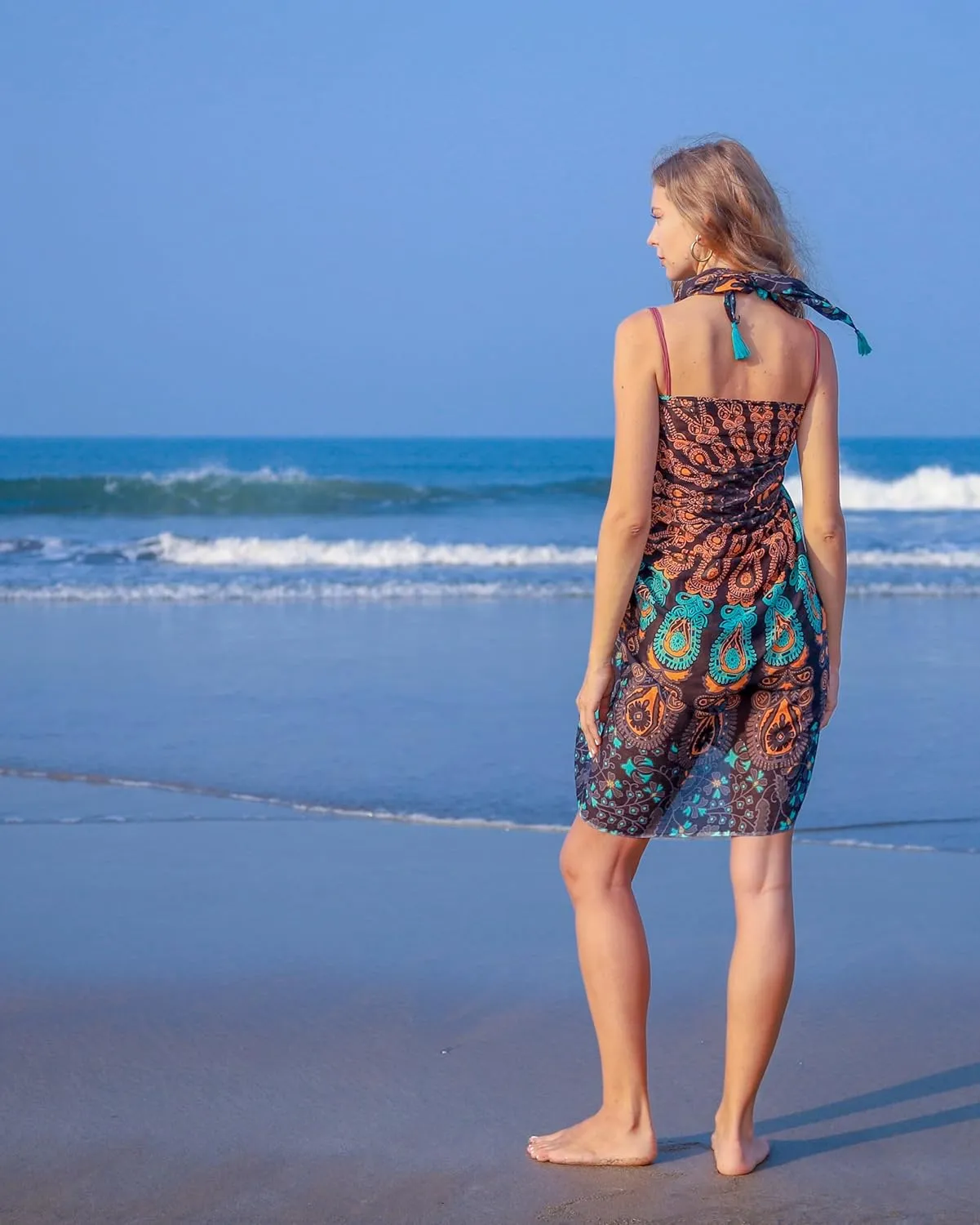 Boho Chic Pareo - Mandala Pareo - Bikini Swimsuit Cover Up - Beach Dress - Wrap