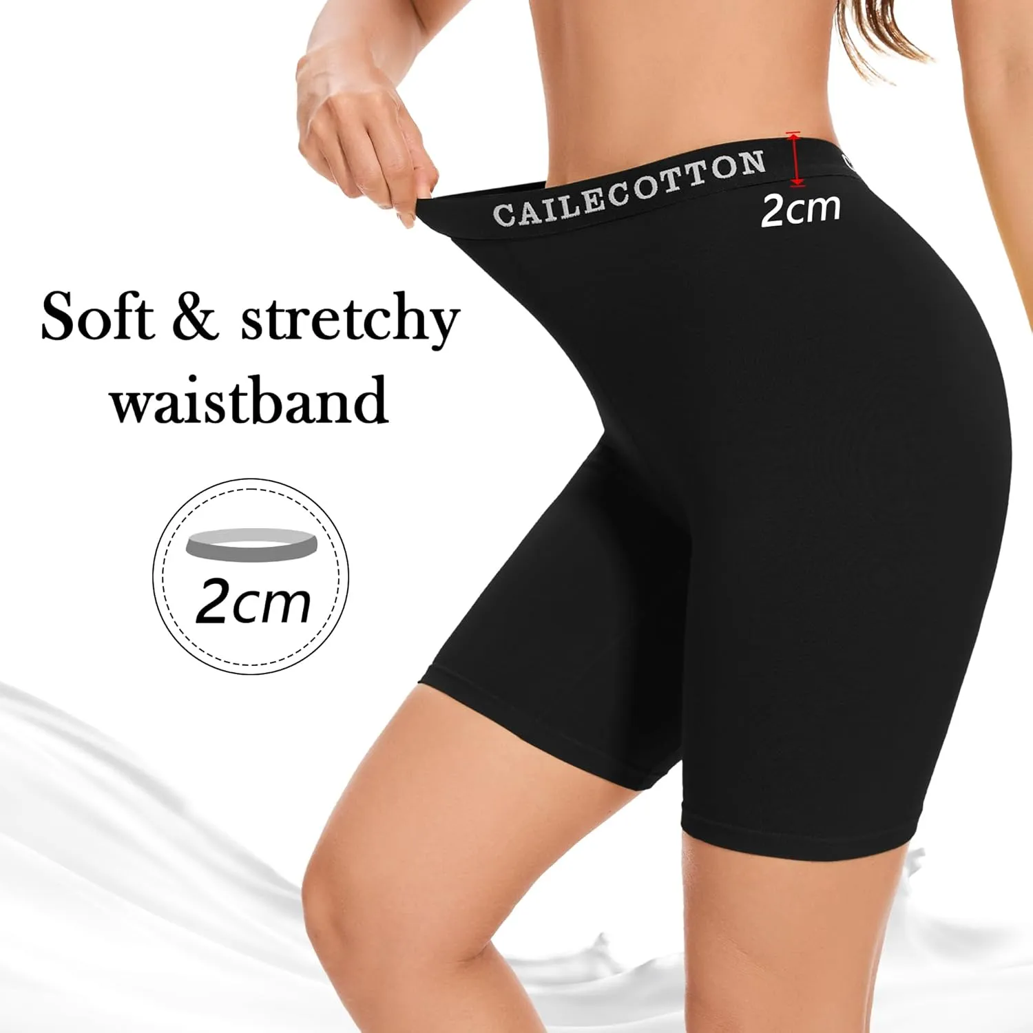 CAILECOTTON Boy Shorts Underwear - Boxers, Boyshorts Panties, Womens Boxer Briefs