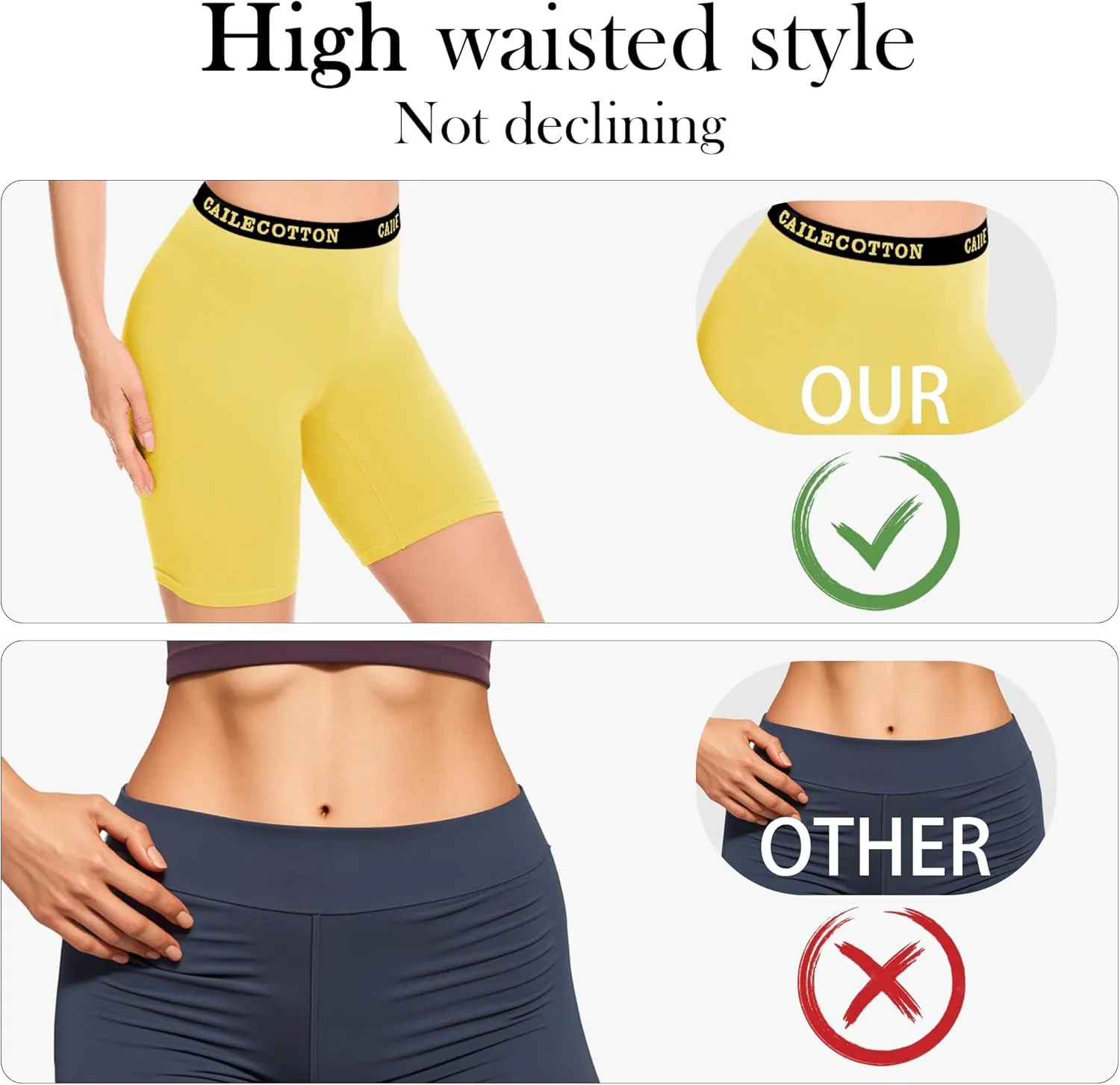 CAILECOTTON Boy Shorts Underwear - Boxers, Boyshorts Panties, Womens Boxer Briefs