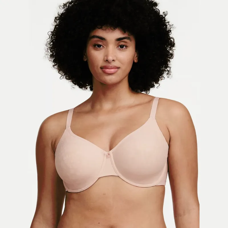 Chantelle Comfort Chic Back Smoothing Minimizer Bra Soft Pink