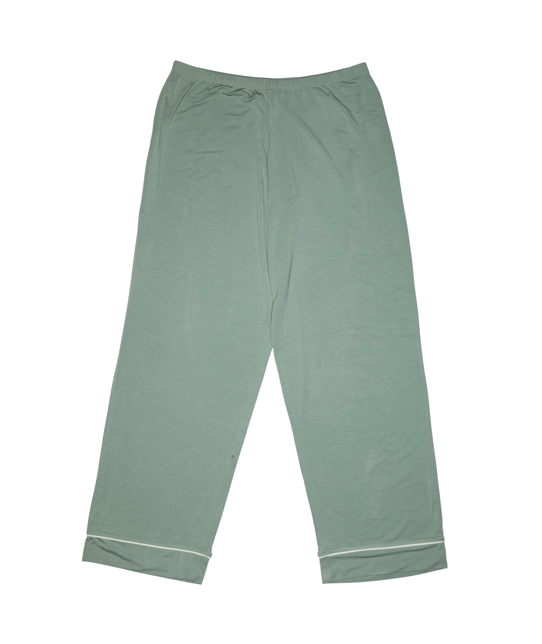 Eberjey Women Gisele Short Sleeve Pant PJ Set Eucalyptus/Ivory