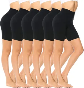 Emprella 3 Pack Slip Shorts for Women Under Dress Cotton Womens Biker Bike Short Pack Anti Chafing