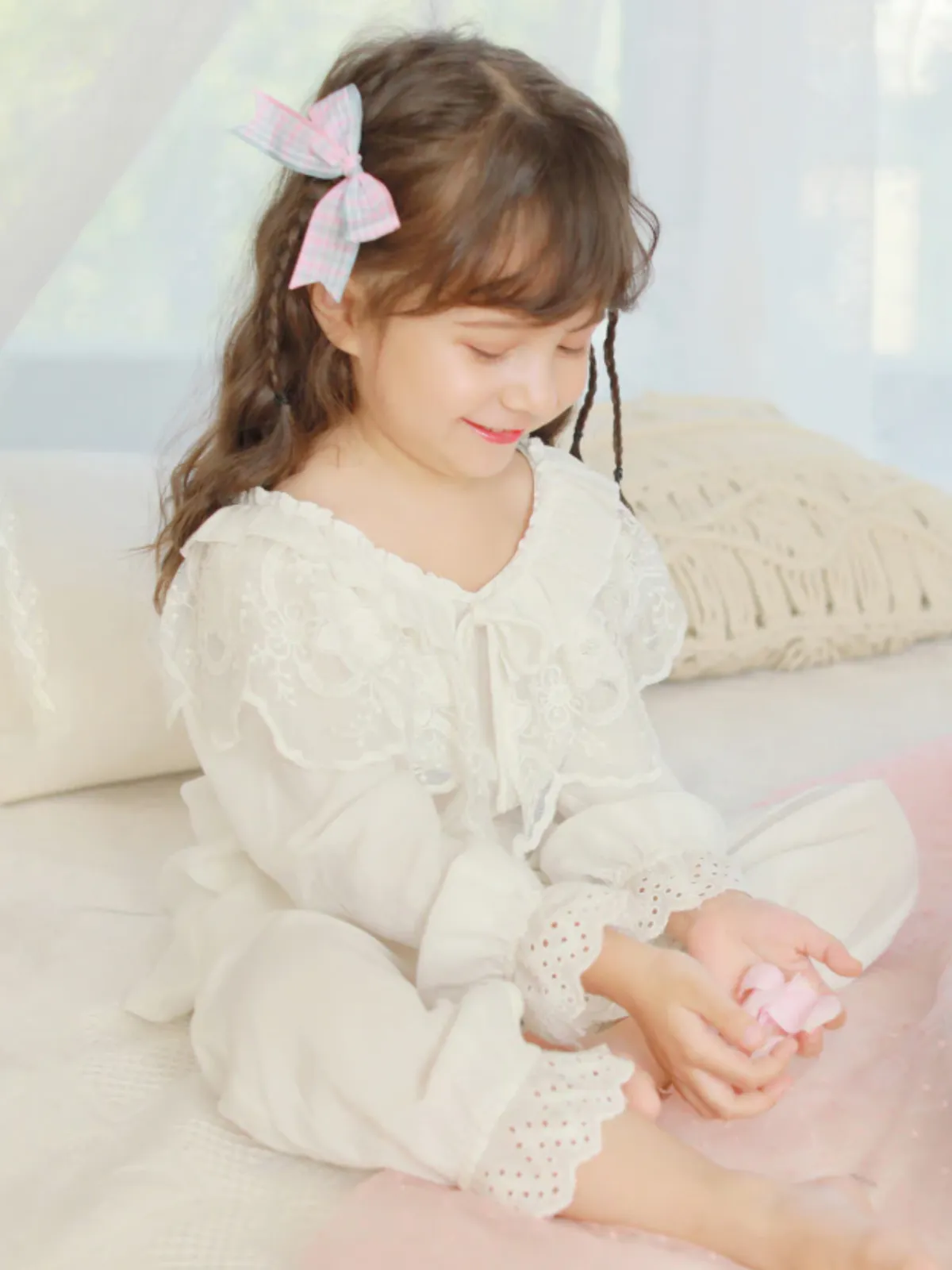 Enchanted Evenings White Lace Pajamas