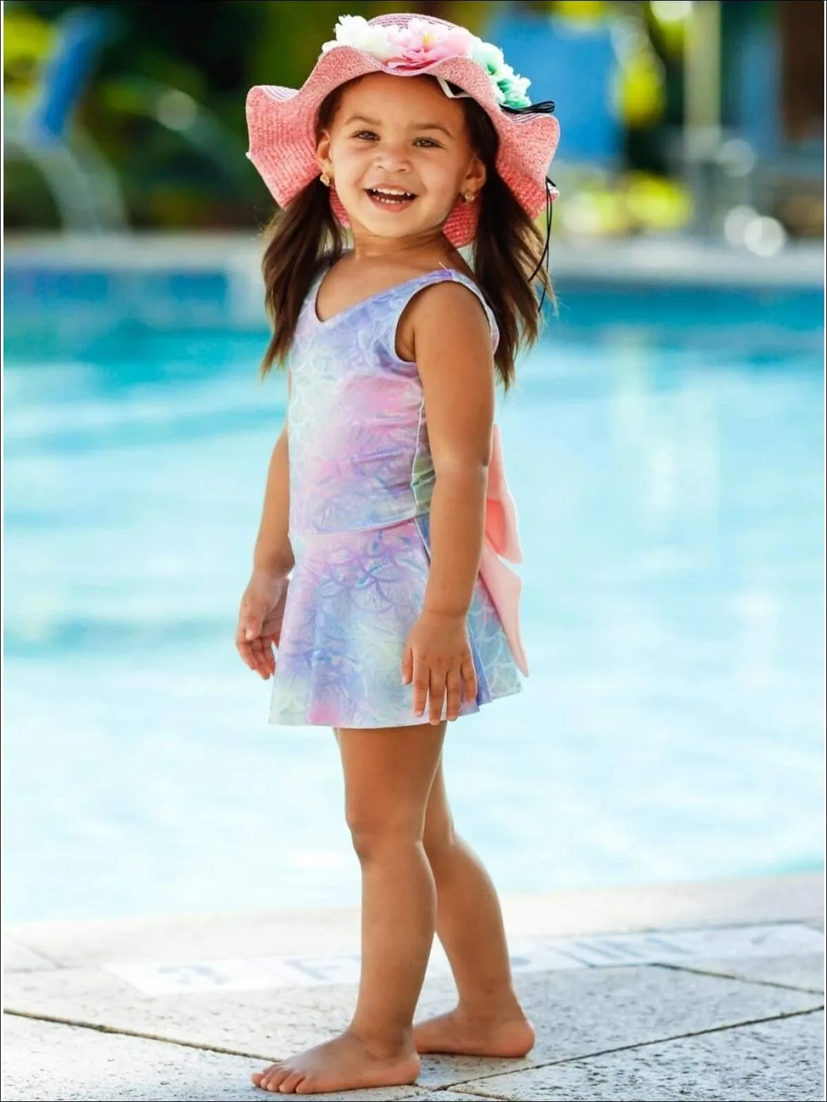 Girls Be A Mermaid and Make Waves One Piece Swimsuit