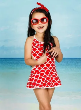 Girls Retro is the New Modern One Piece Swimsuit