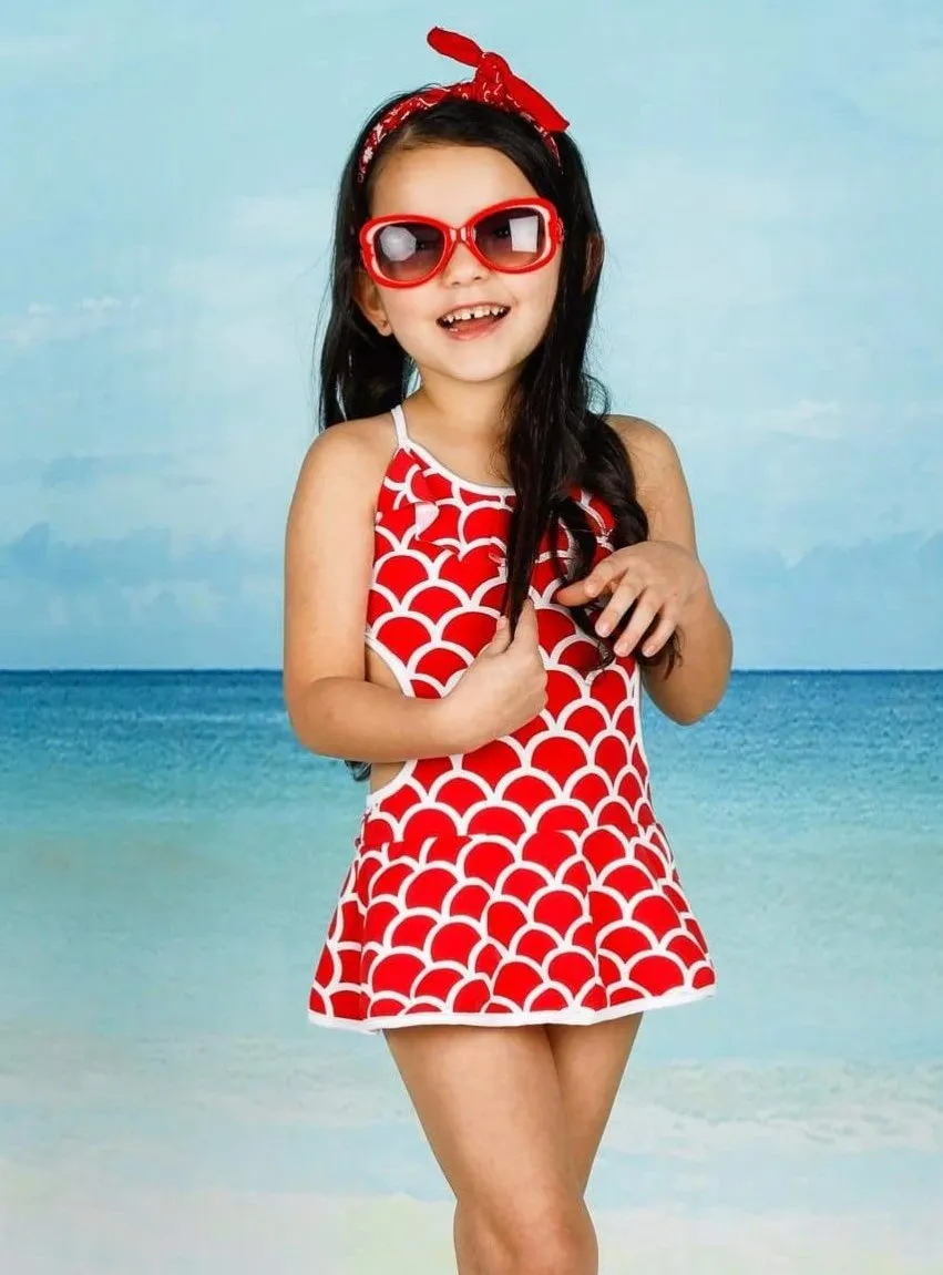 Girls Retro is the New Modern One Piece Swimsuit