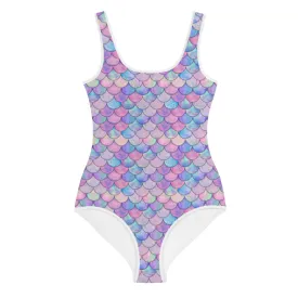 Girls Tween (8-20) Pastel Mermaid Scales Swimsuit