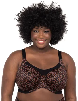 Goddess Kayla GD6164 Dark Leopard UW Full Coverage Bra