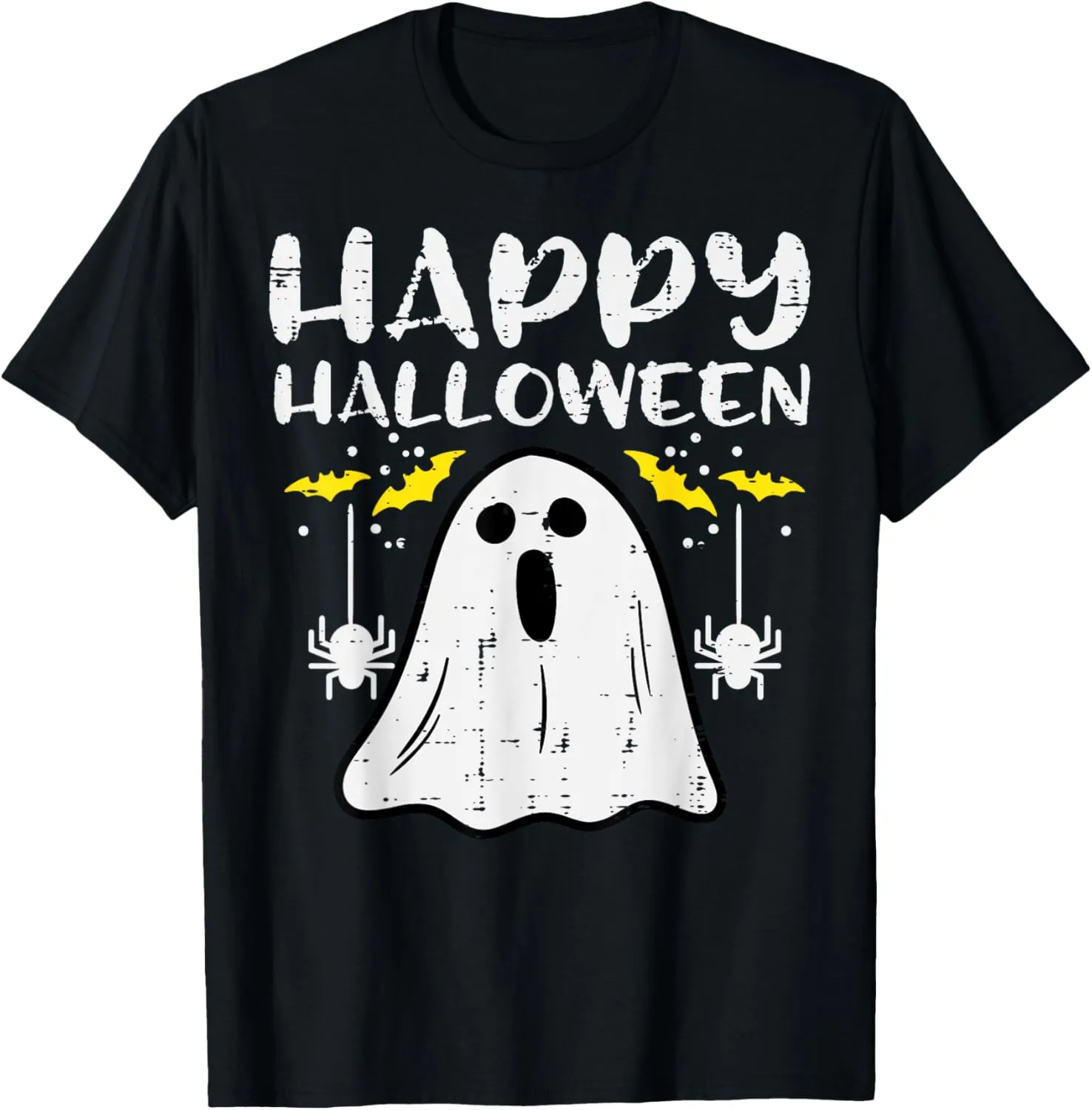 Happy Halloween Ghost Funny Halloween Costume Men Women Kids T-Shirt