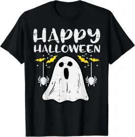 Happy Halloween Ghost Funny Halloween Costume Men Women Kids T-Shirt