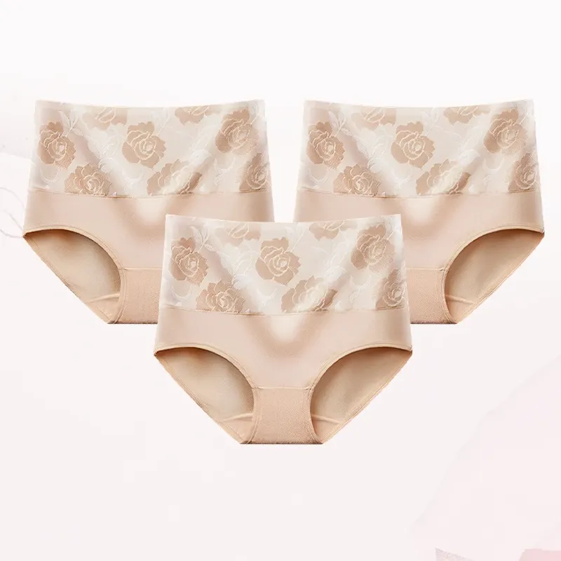 High-Waisted Antibacterial Panties