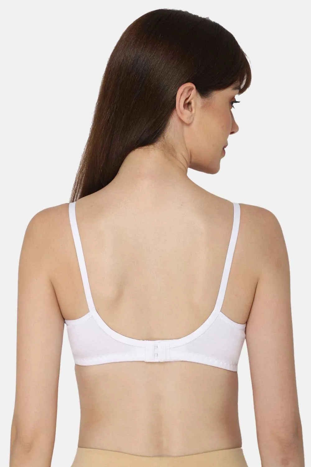 Intimacy Full Coverage Saree Bra - Non-Padded, Wire-Free with Thin Straps, Cotton-Rich Fabric for All-Day Comfort