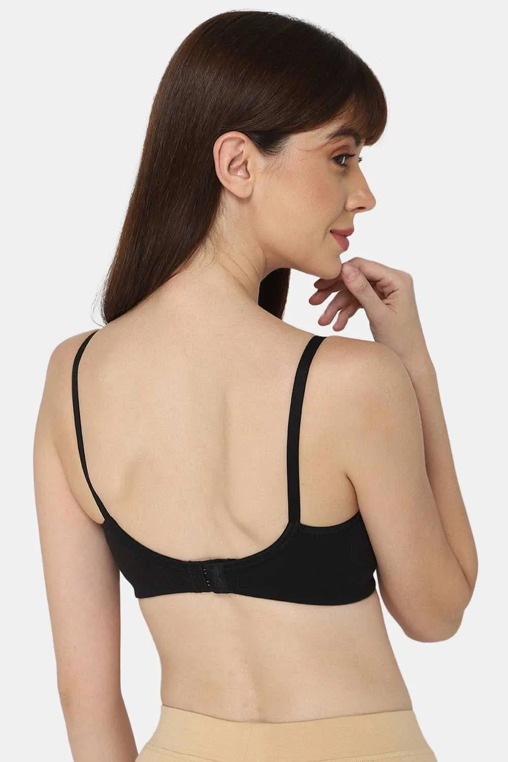 Intimacy Full Coverage Saree Bra - Non-Padded, Wire-Free with Thin Straps, Cotton-Rich Fabric for All-Day Comfort