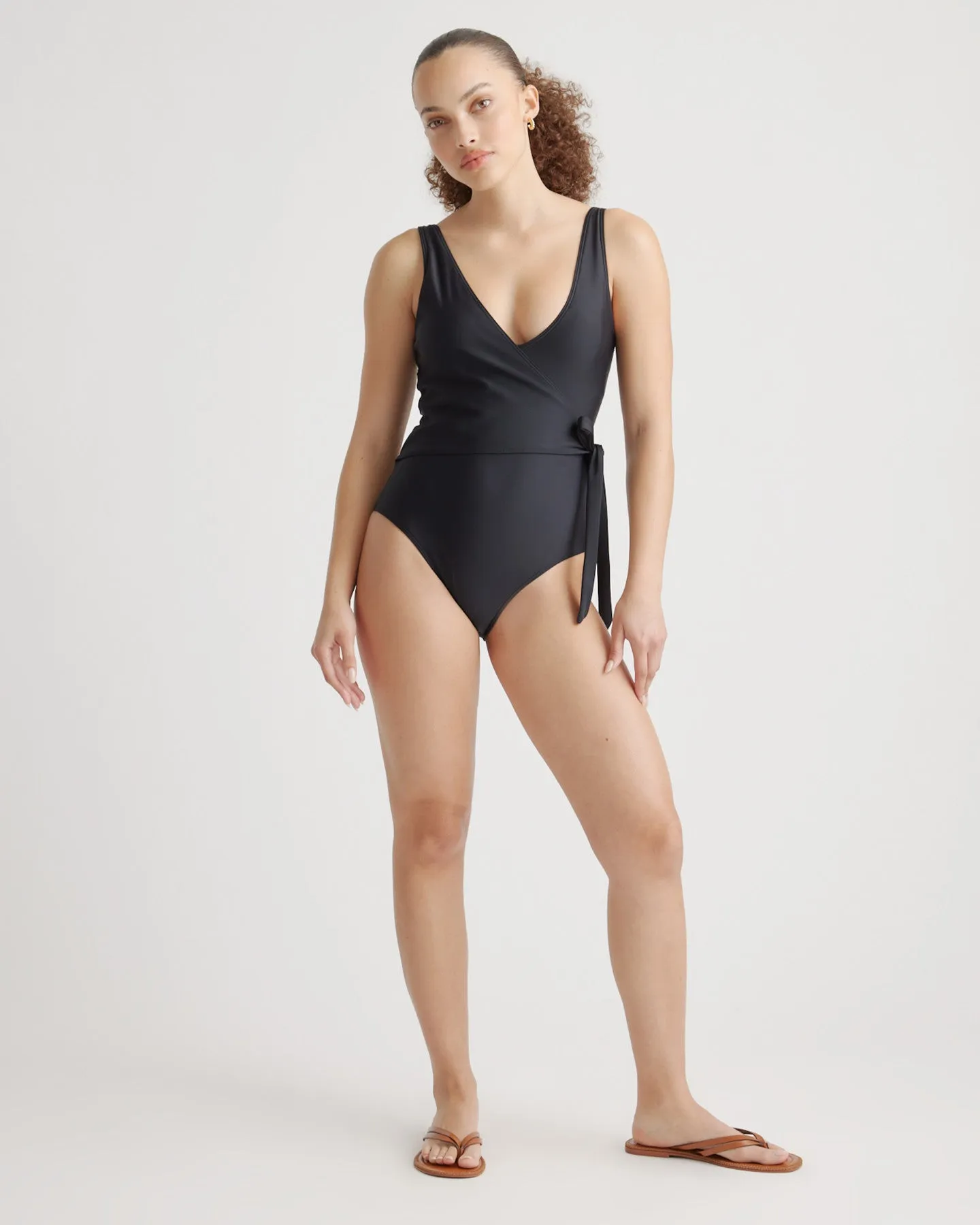 Italian Wrap One-Piece Swimsuit