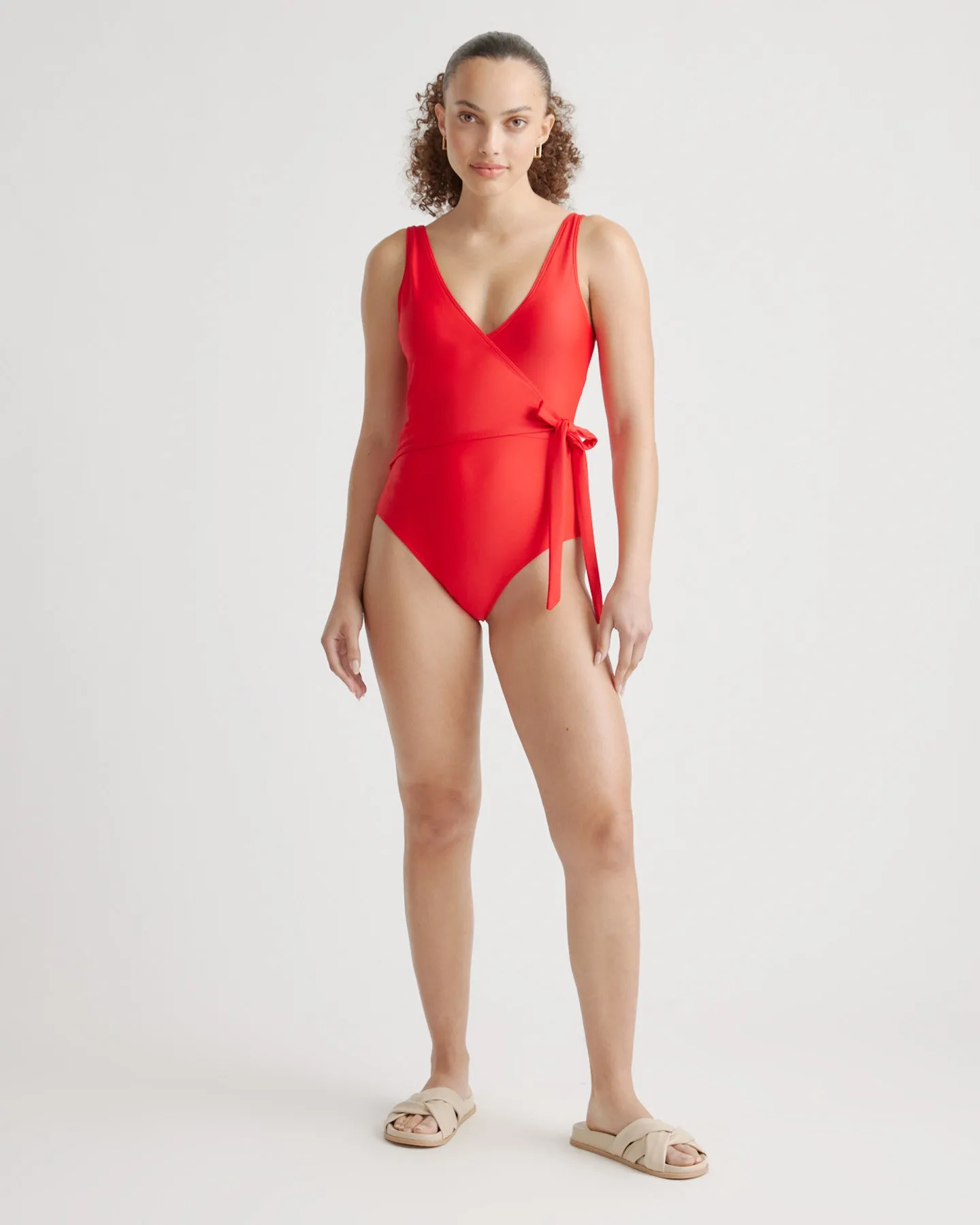 Italian Wrap One-Piece Swimsuit