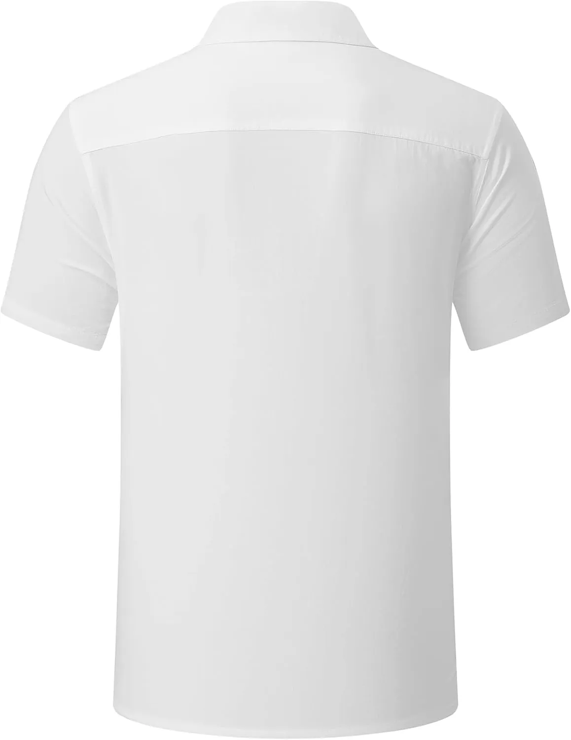 JMIERR Mens Linen Shirts Casual Short Sleeve Button Down Shirts Wrinkle Free Vacation Beach Summer Tops