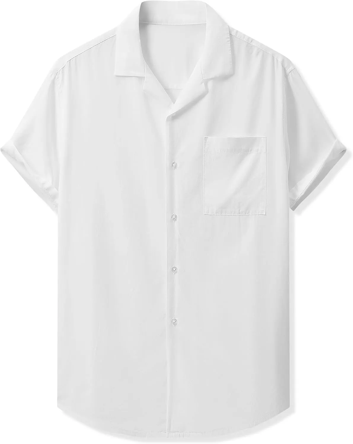 JMIERR Mens Linen Shirts Casual Short Sleeve Button Down Shirts Wrinkle Free Vacation Beach Summer Tops