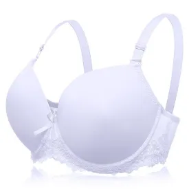 Lace-trim Progressive Gather Busty Full Bras