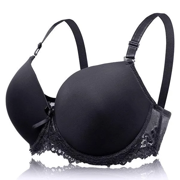 Lace-trim Progressive Gather Busty Full Bras