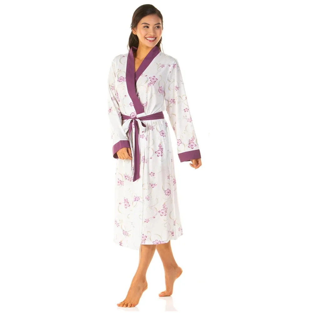 Lady Olga Floral Cotton Jersey Wrap
