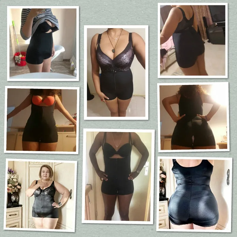 Latex Full Body Underbust Slimming Jumpsuit