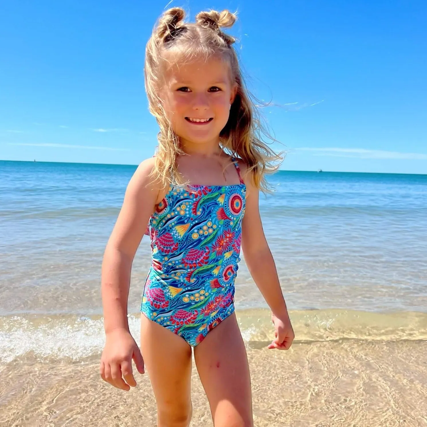 Little Girls Swimsuit | Bush Blooms