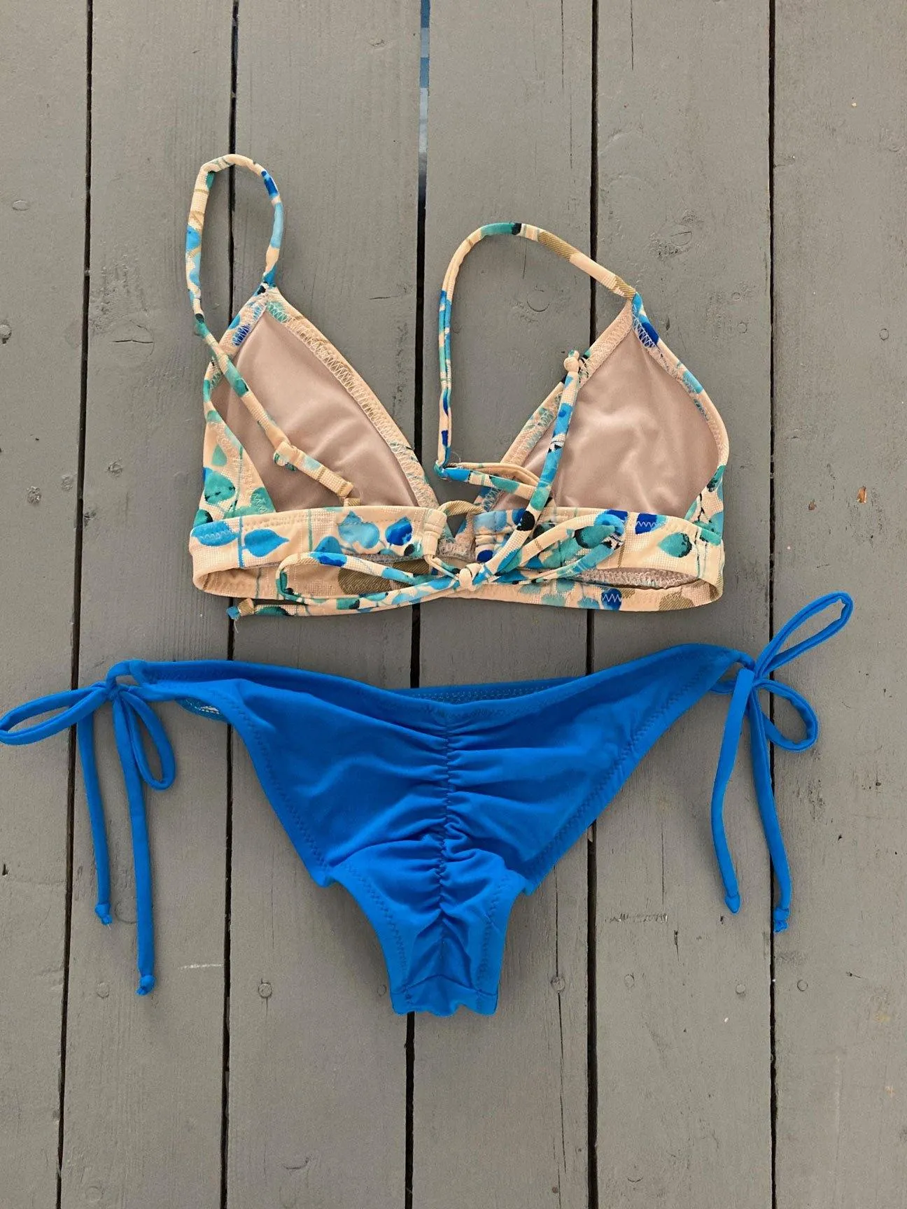 Non Adjustable Triangle Bikini Top