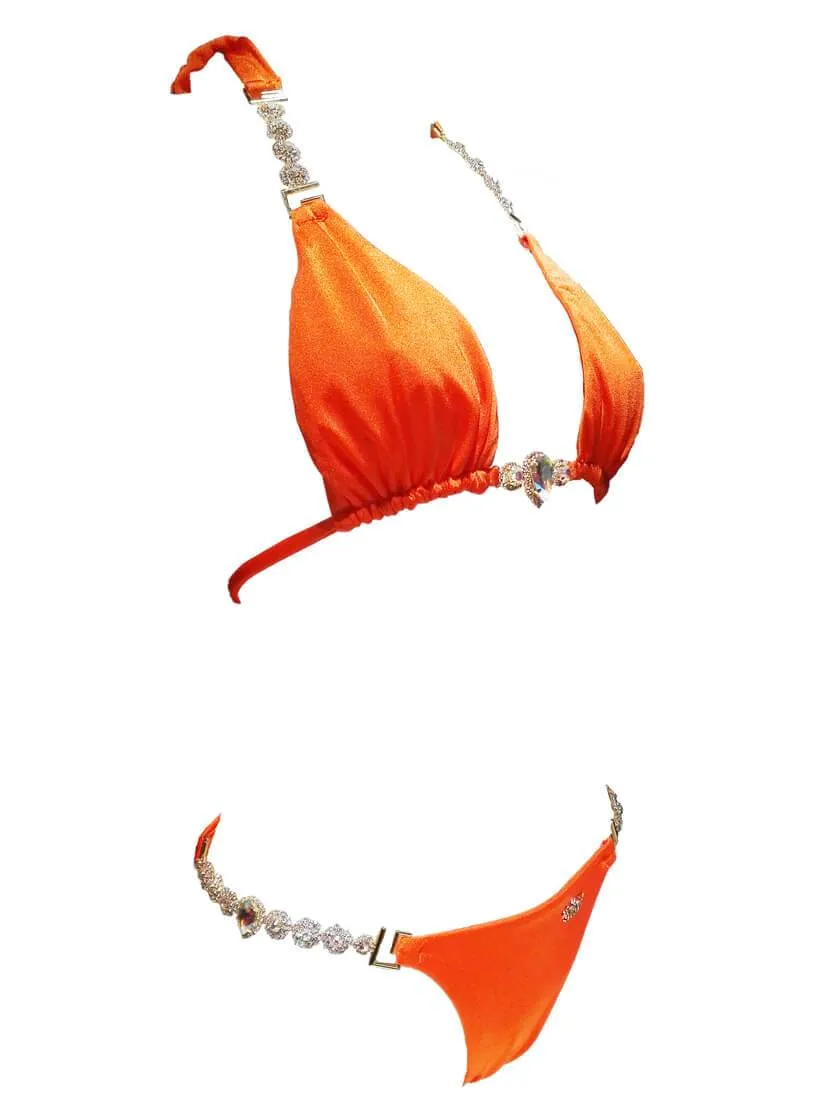 Orange Belle Triangle Top & Skimpy Bottom