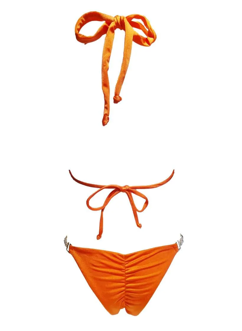 Orange Belle Triangle Top & Skimpy Bottom