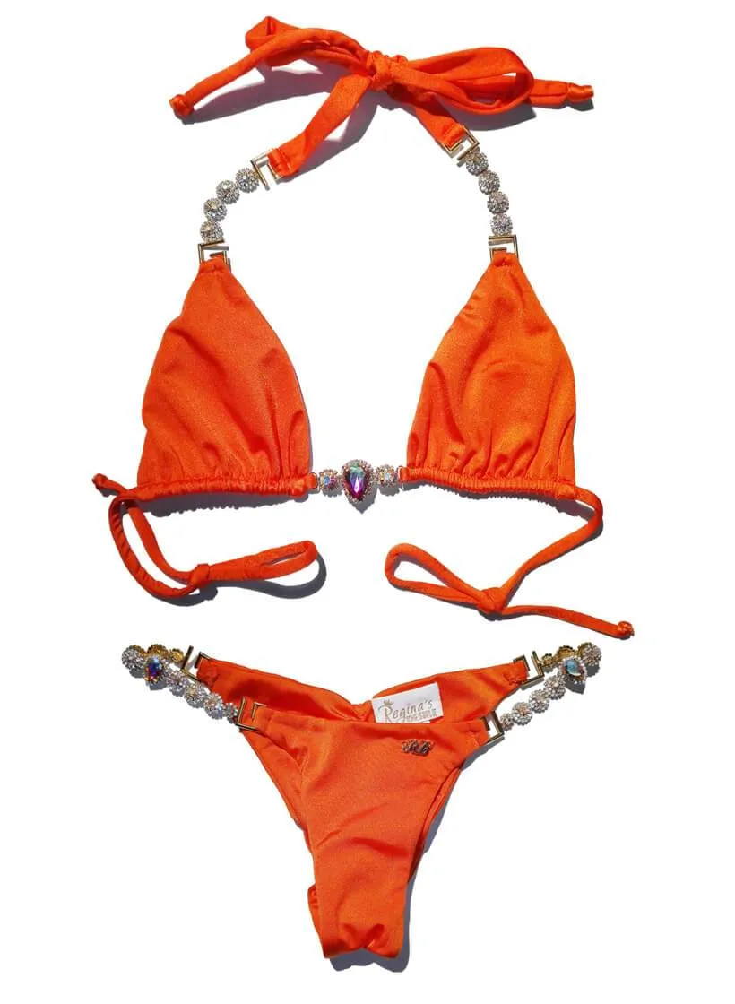 Orange Belle Triangle Top & Skimpy Bottom