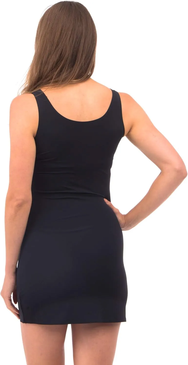 Patricia Lingerie Women's Soft Stretch Sleeveless Full Daywear Slip Under Dress - Light Control Shaping Shapewear Camisole