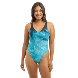 Pelagic Gear "Naples" Reversible One-Piece Swimsuit - Tahiti Blue