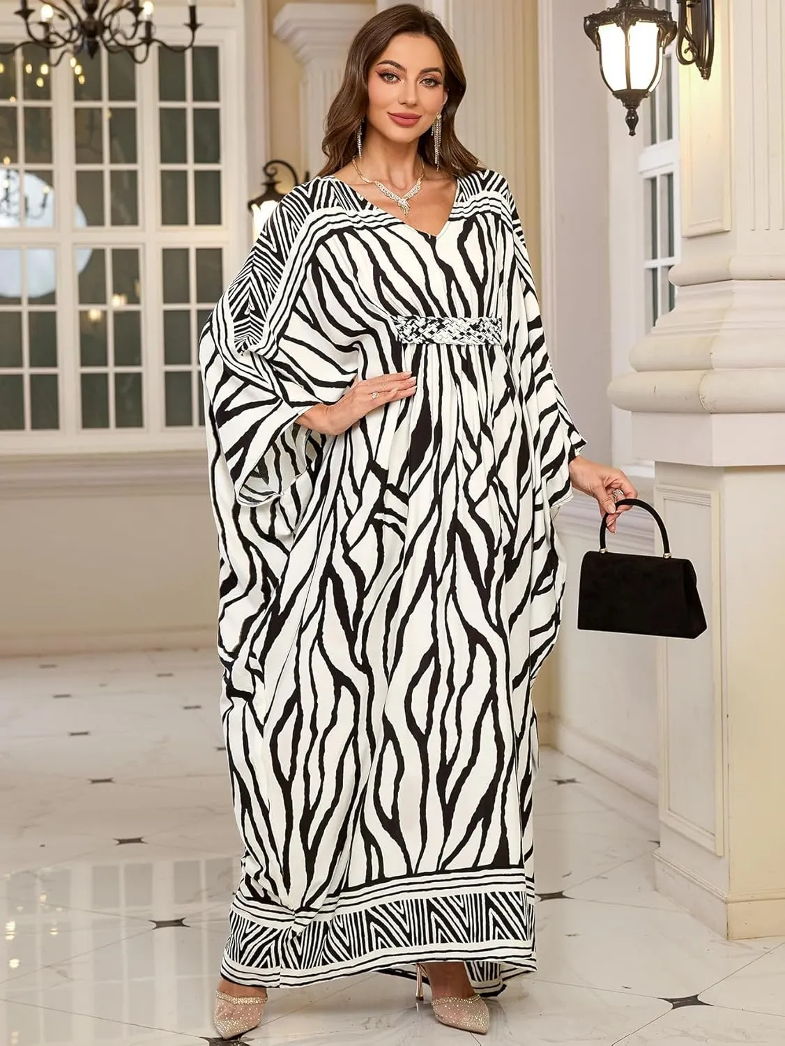 RanRui Women Beach Cover up Caftan Loungewear Swimsuit Cover Up Kaftan Dress