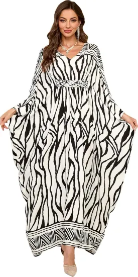 RanRui Women Beach Cover up Caftan Loungewear Swimsuit Cover Up Kaftan Dress