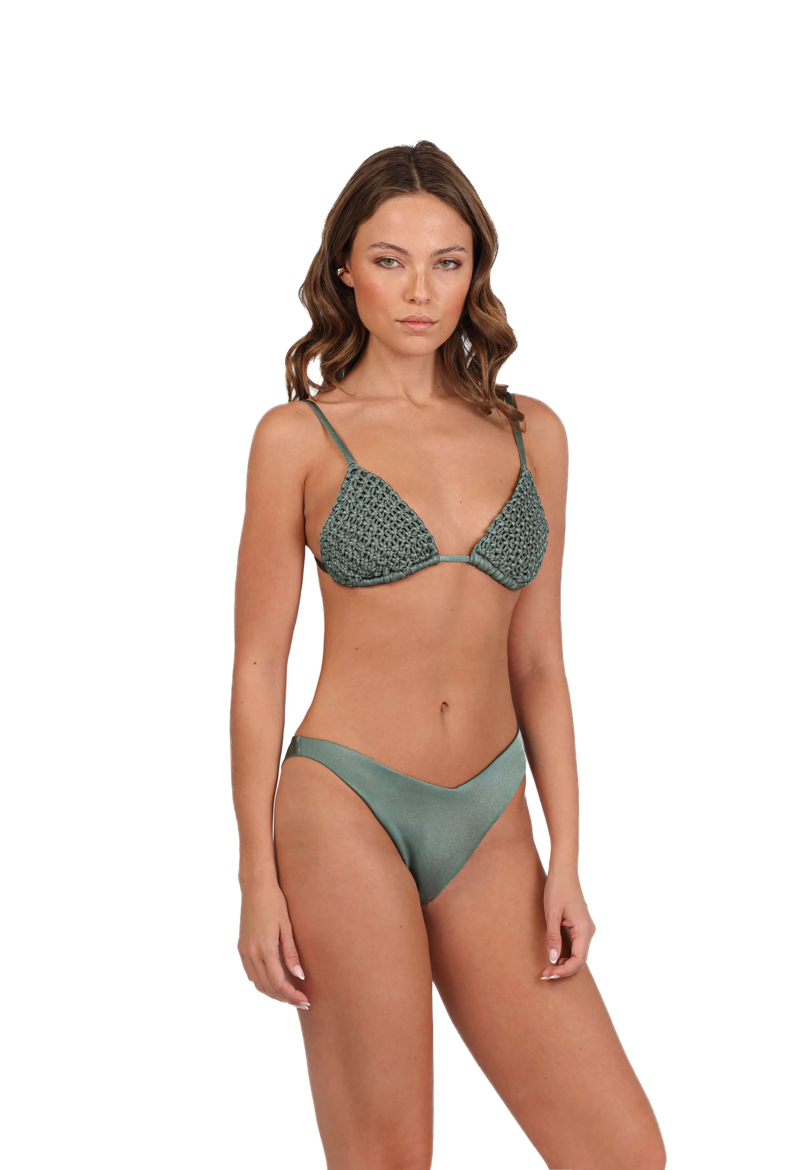 Rio Macrame Triangle Bikini Top